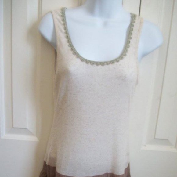 Short Tank Dress w Lace and Ruffles  Fits Medium Large  --- - Picture 2 of 3